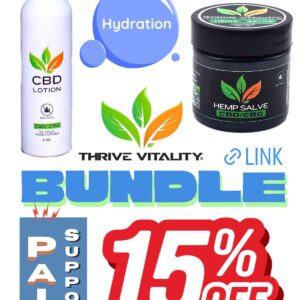 Thrive Bundle 15 off lotion and 1oz salve.